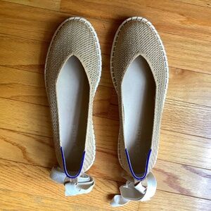 Rothy’s The Espadrille Gold Stripe NWOT SZ 7 And  SZ 7.5